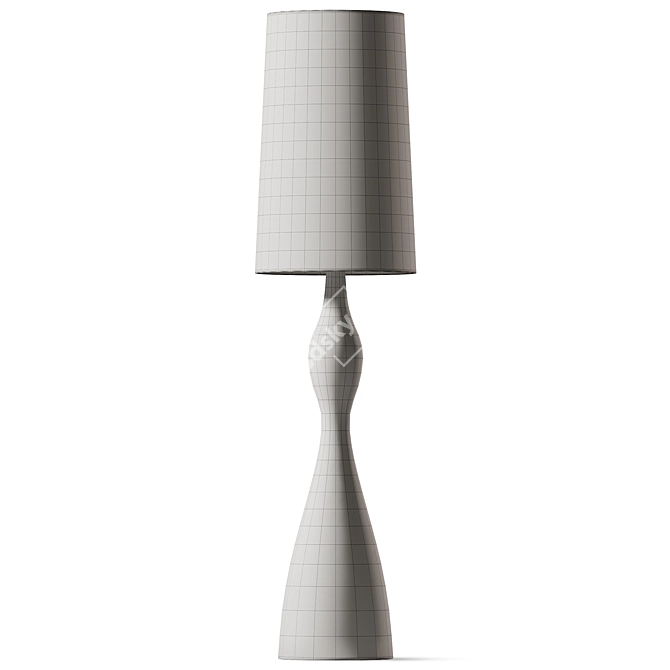 Elegant Aliyah Floor Lamp 3D model image 2