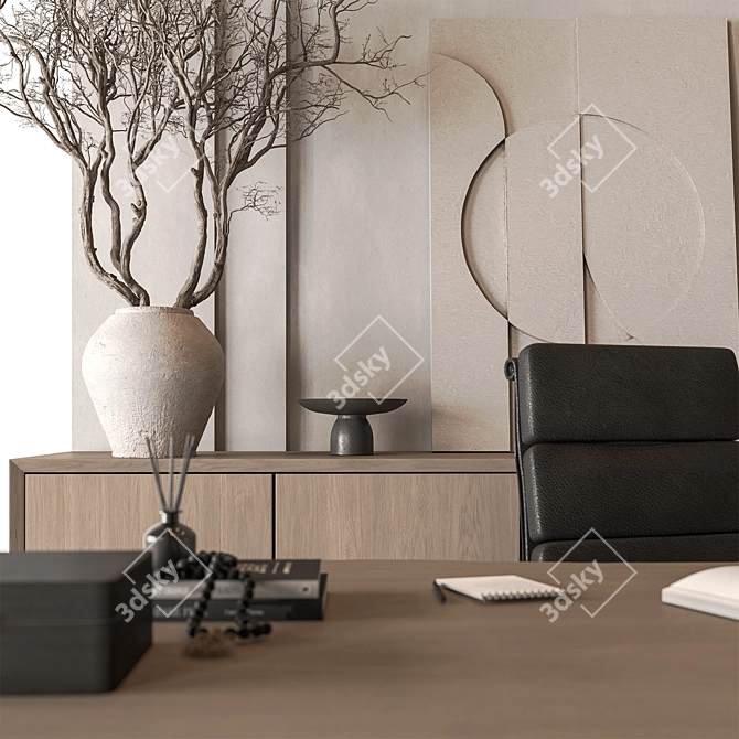 Executive Desk - Modern Office Furniture 3D model image 3