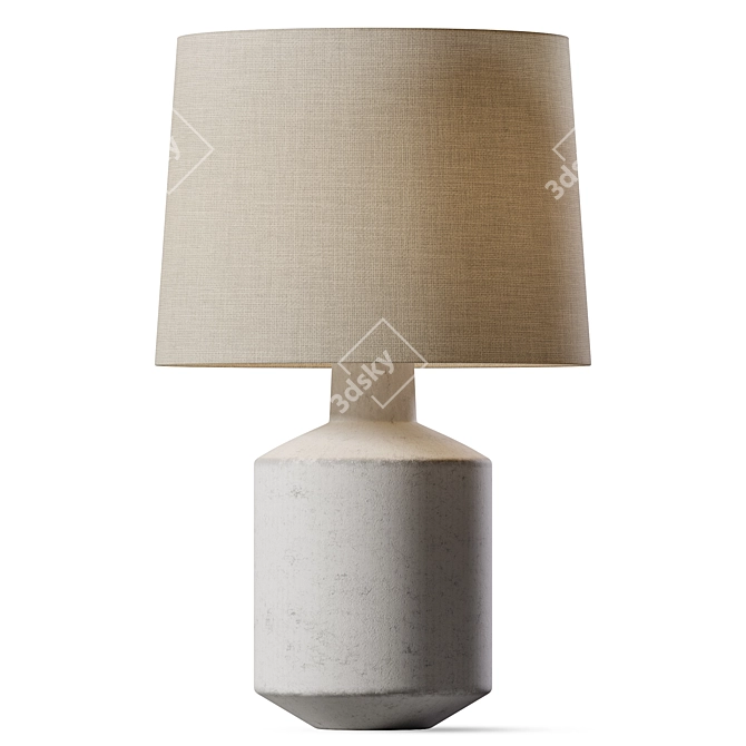 Industrial Chic Table Lamp 3D model image 1