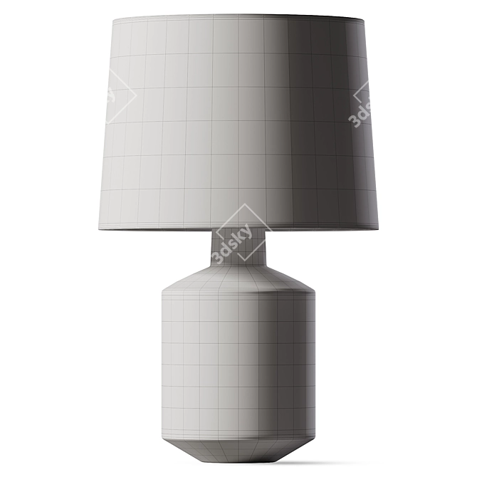 Industrial Chic Table Lamp 3D model image 2