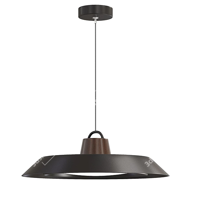 Modern Pendant Lamp with X-Form 3D model image 1