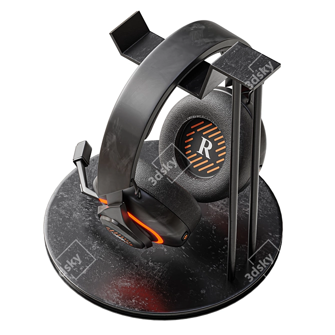 Advanced Millimeter Headphones exact replica 3D model image 2