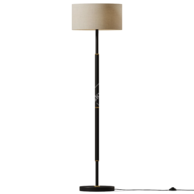 Remote Control Traditional Floor Lamp 3D model image 1