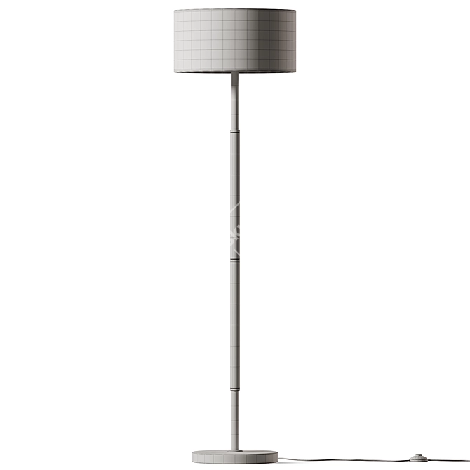 Remote Control Traditional Floor Lamp 3D model image 2