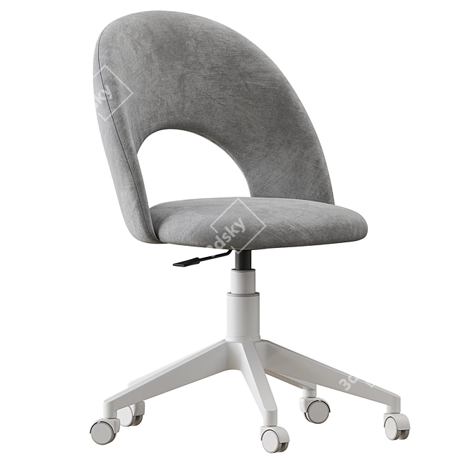 Megan 2 Office Chair Beige 3D model image 2