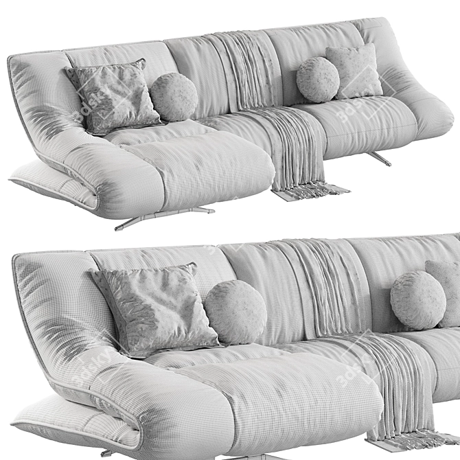 Koinor Mellow Sofa, Contemporary Design 3D model image 4