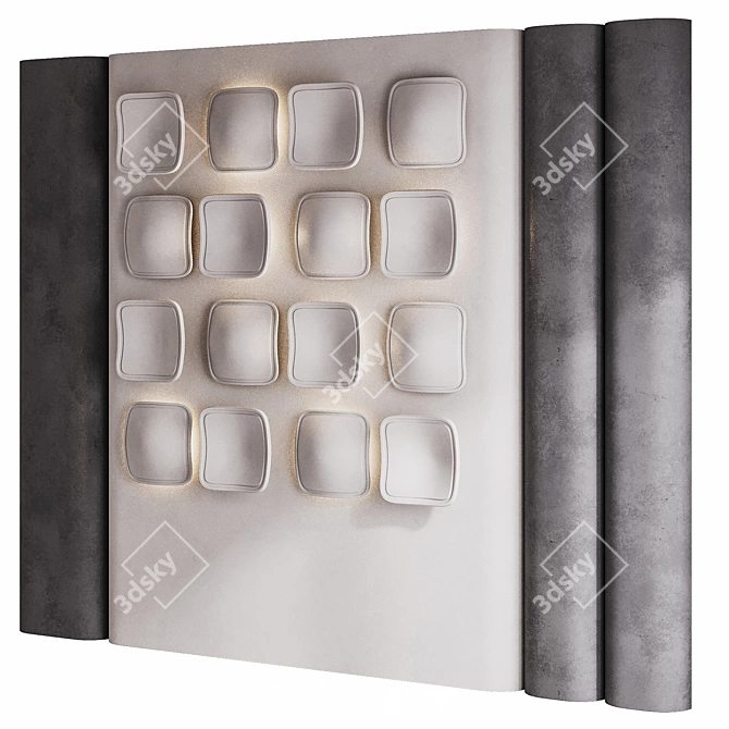 Decorative Wall Panel 3D Model 3D model image 3