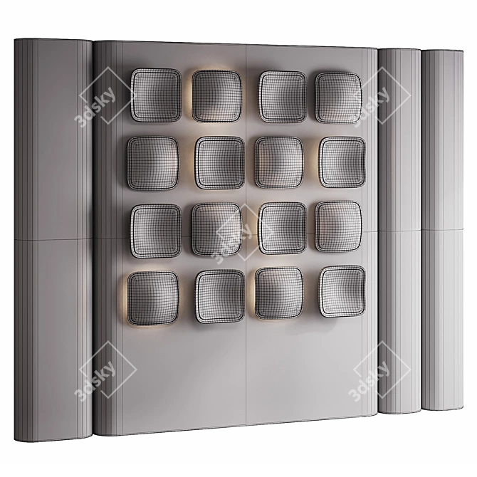 Decorative Wall Panel 3D Model 3D model image 6