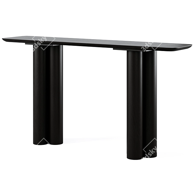 Elegant Imogen Console Table 3D model image 1