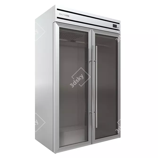 Luxury Fur & Cashmere Fridge 3D model image 1