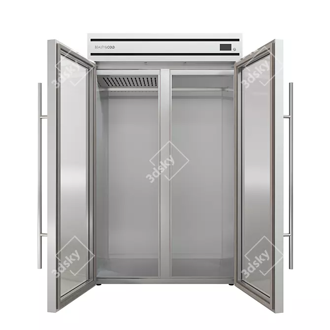 Luxury Fur & Cashmere Fridge 3D model image 2