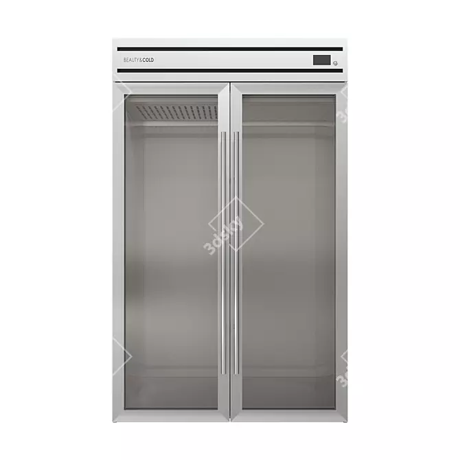 Luxury Fur & Cashmere Fridge 3D model image 3