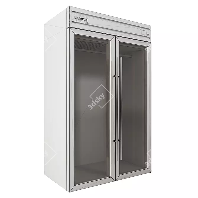 Luxury Fur & Cashmere Fridge 3D model image 5