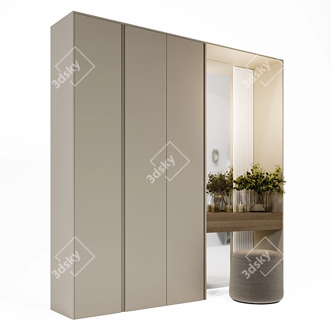 Modern Design Wardrobe 3D model image 3