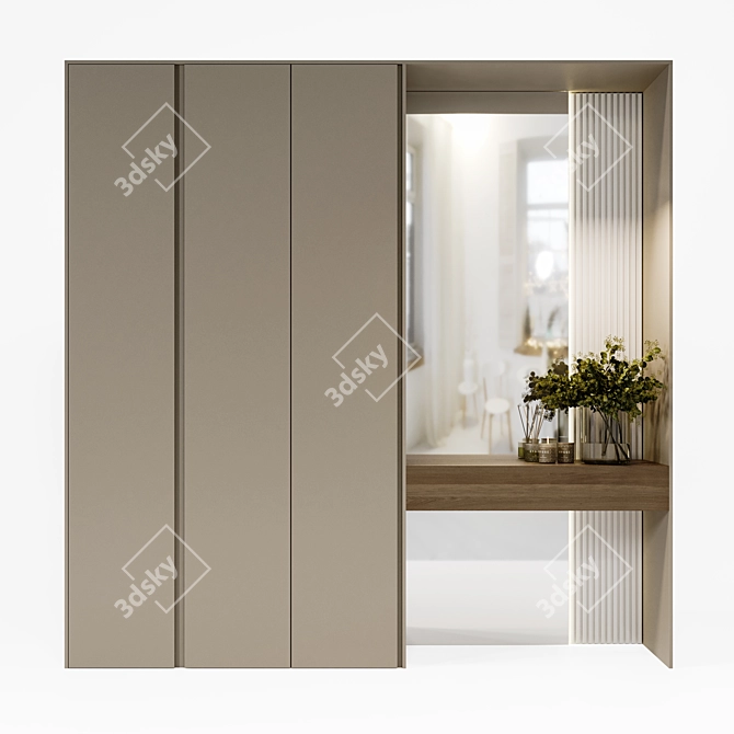 Modern Design Wardrobe 3D model image 7