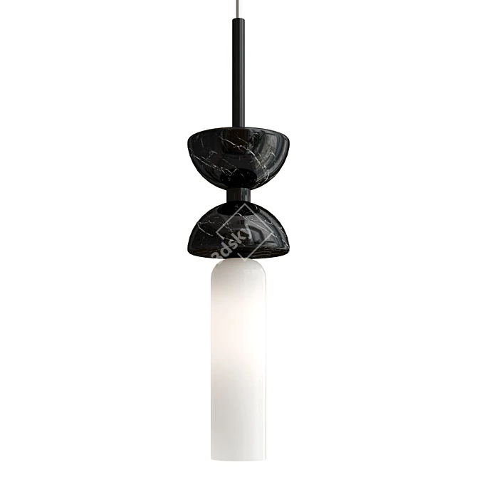 Kyoto Marble Pendant Lamp Slim 3D model image 3