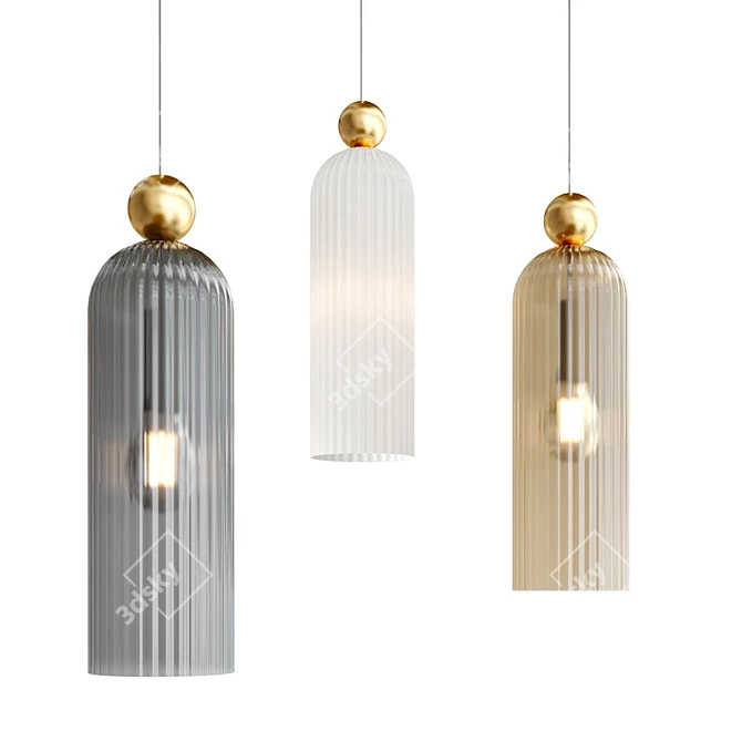 Antic Pendant Lamps Collection 3D model image 4