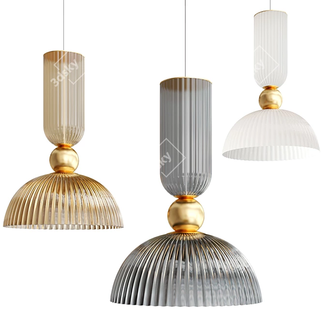 Antic Pendant Lamps Collection 3D model image 5