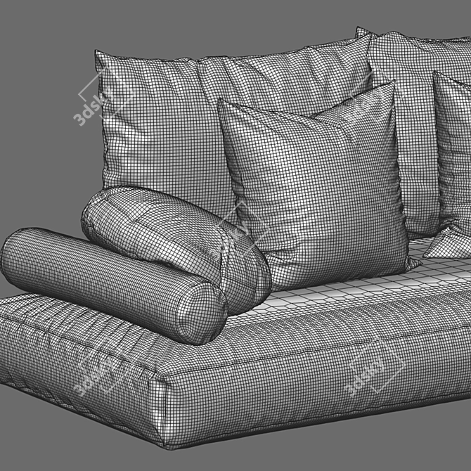 Ergonomic Seat Cushions Set 3D model image 6