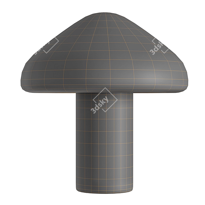 HAY Portable Table Lamp Grey 3D model image 6