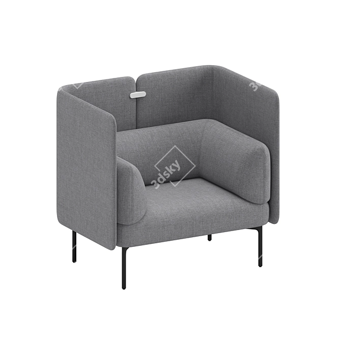 Haworth Cabana Lounge S9L2-L 3D model image 4