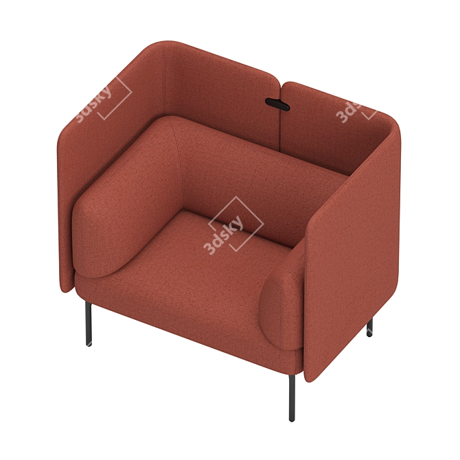 Haworth Cabana Lounge S9L2-L 3D model image 5