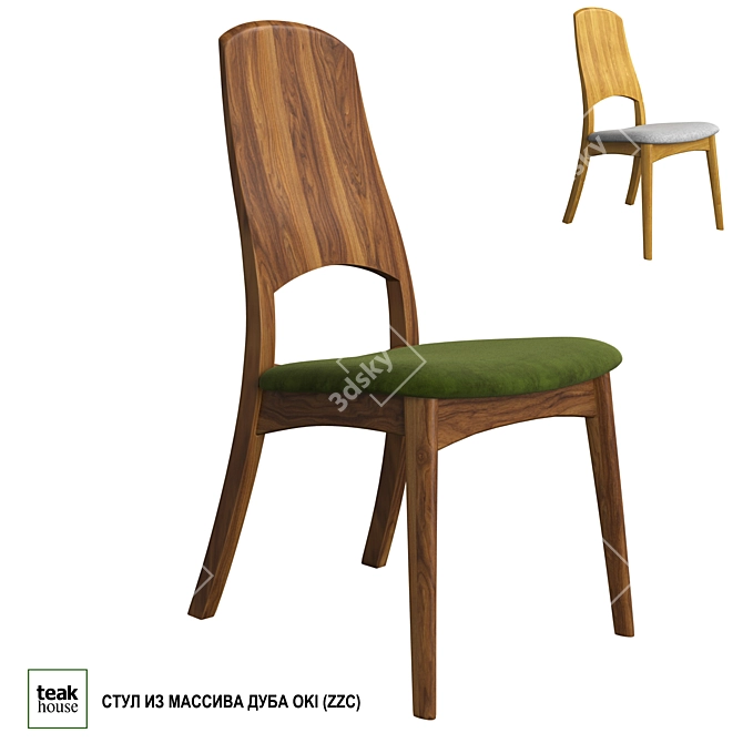 Modern Oak Dining Chair "OKI 3D model image 1