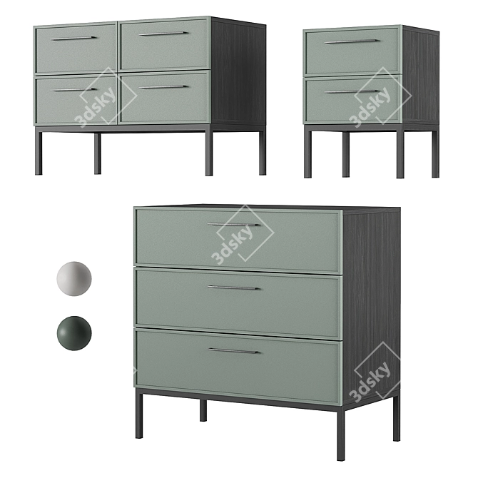 "Berber Nicole Furniture Collection 3D model image 2