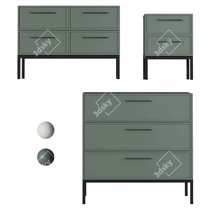 "Berber Nicole Furniture Collection 3D model image 4