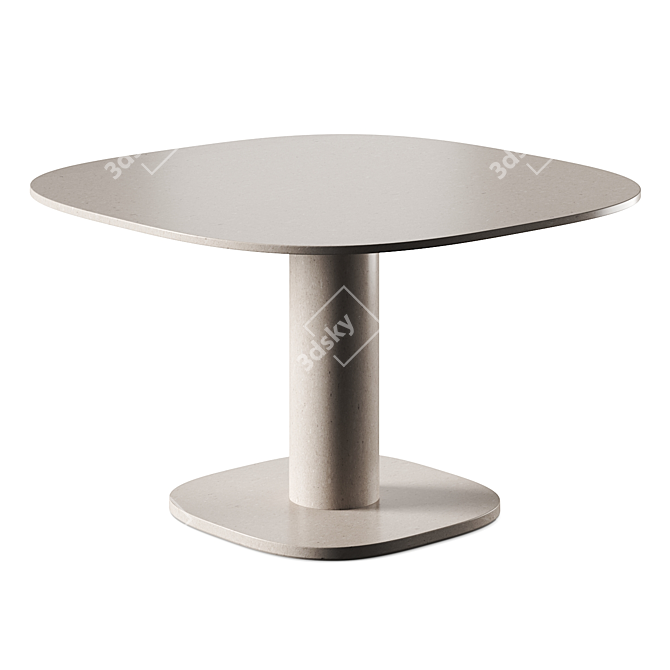 Baxter Matera Marble Table Rotation 3D model image 3