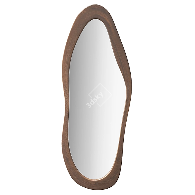 Modern Full Length Floor Mirror 3D model image 4