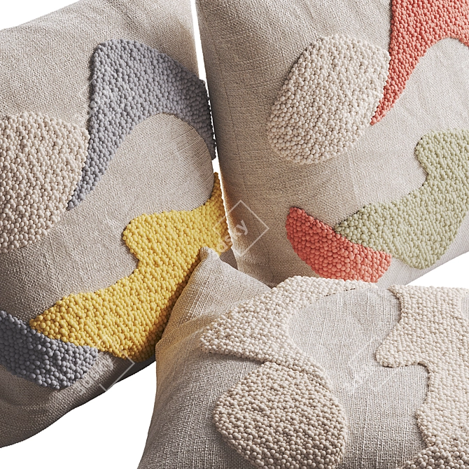 Kanju Karoo Cloud Throw Pillow 3D model image 13