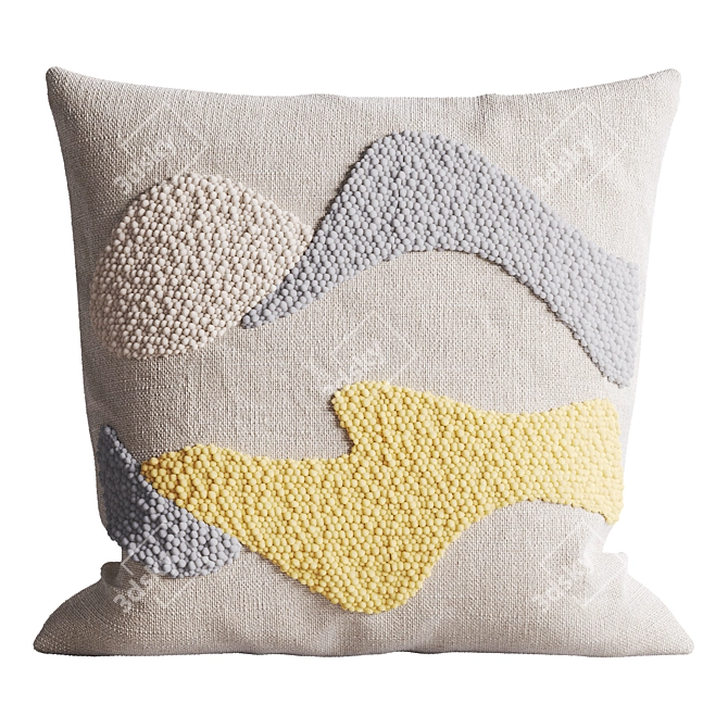 Kanju Karoo Cloud Throw Pillow 3D model image 16