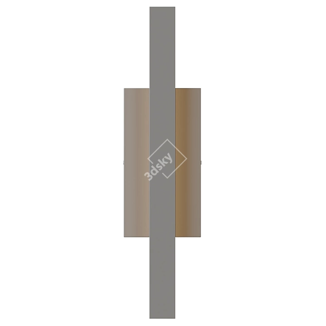 Adaptable LED Outdoor Wall Sconce 3D model image 3