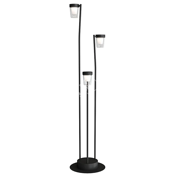 Elegant LED Bollard Light Sinia 3D model image 2