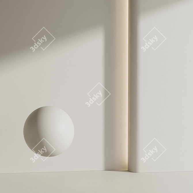 Modern Matte Wall Paint Set 3D model image 3