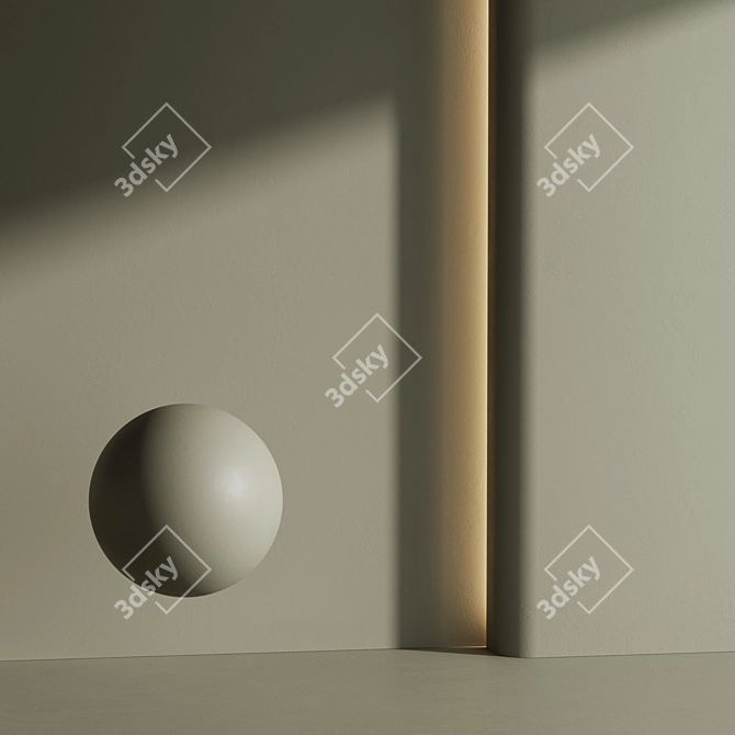 Modern Matte Wall Paint Set 3D model image 6