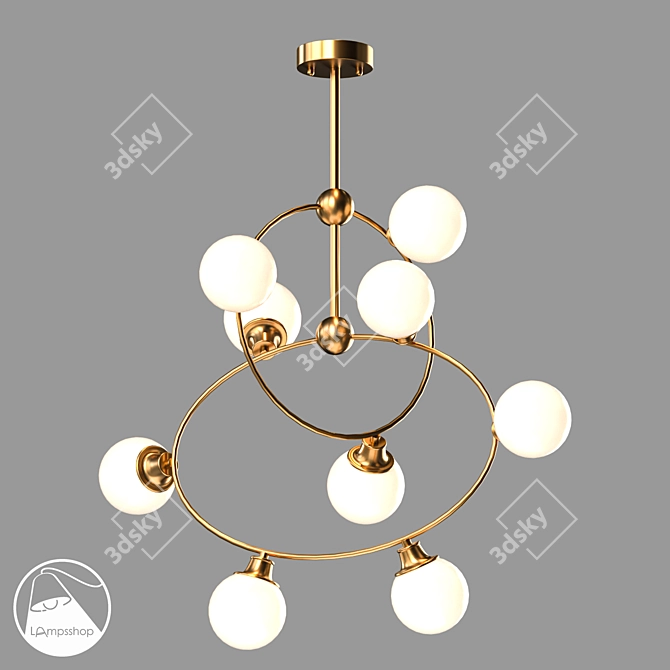 Pendant Chandelier L1710: Modern Design 3D model image 1