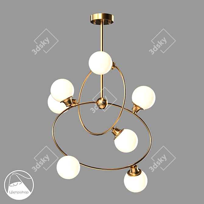 Pendant Chandelier L1710: Modern Design 3D model image 4