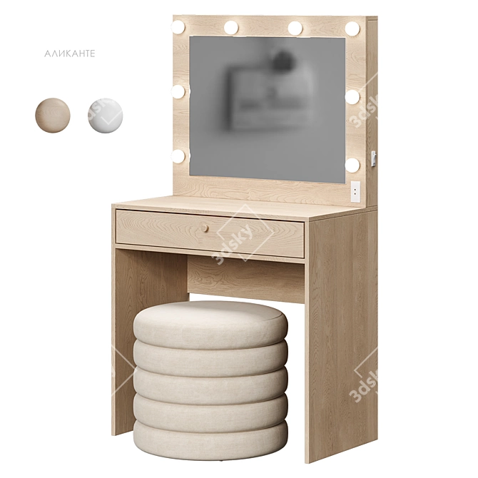 Alicant Vanity Table Set by Divan.ru 3D model image 5