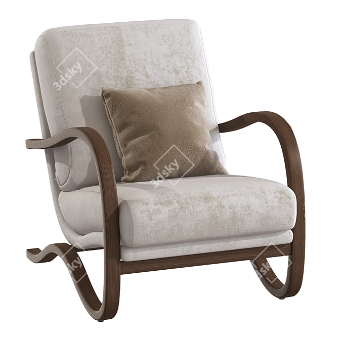 Stylish 2013 August Chair - 770x660x972 mm 3D model image 1