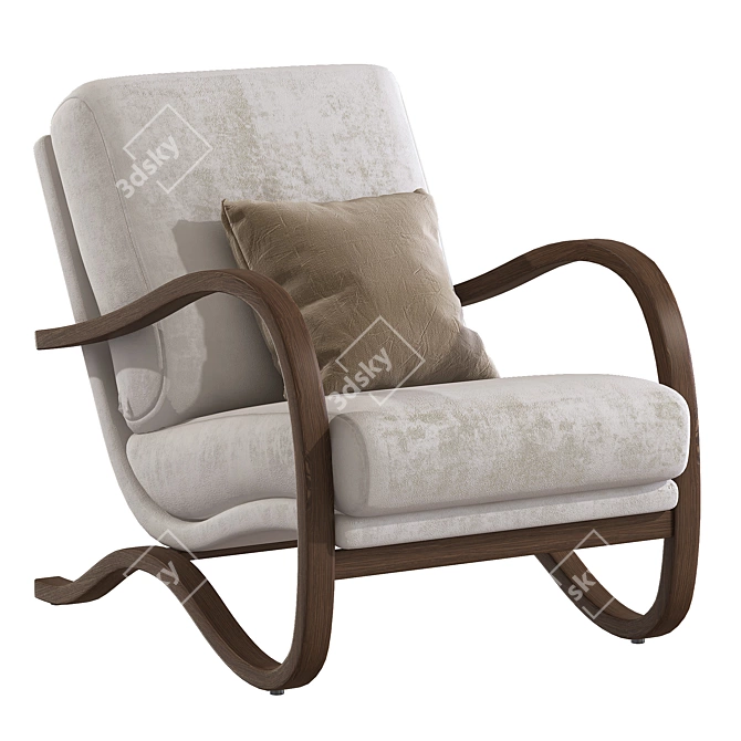 Stylish 2013 August Chair - 770x660x972 mm 3D model image 3