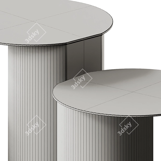 Frigerio Elly Metal Side Table 3D model image 6