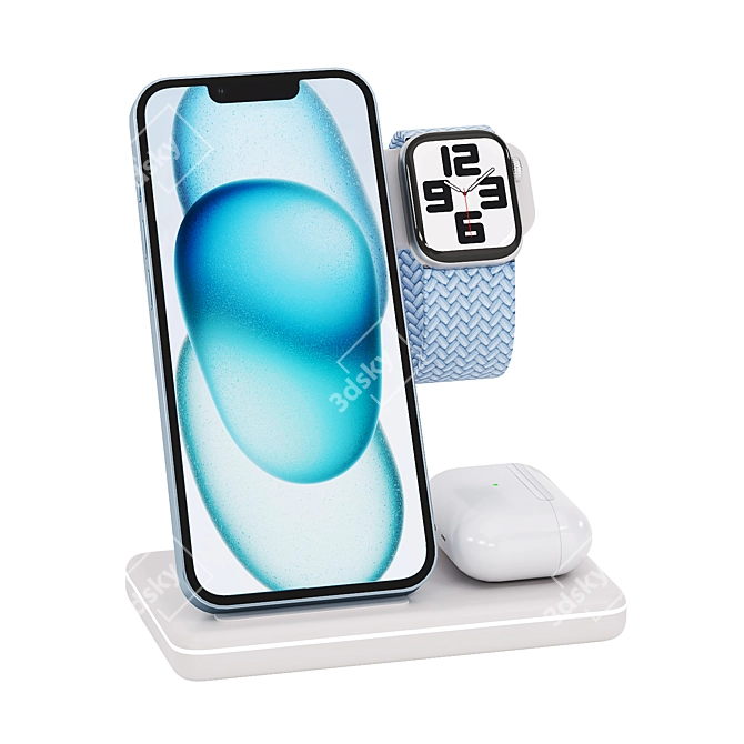 3-in-1 Charging Stand Neo 3D model image 1