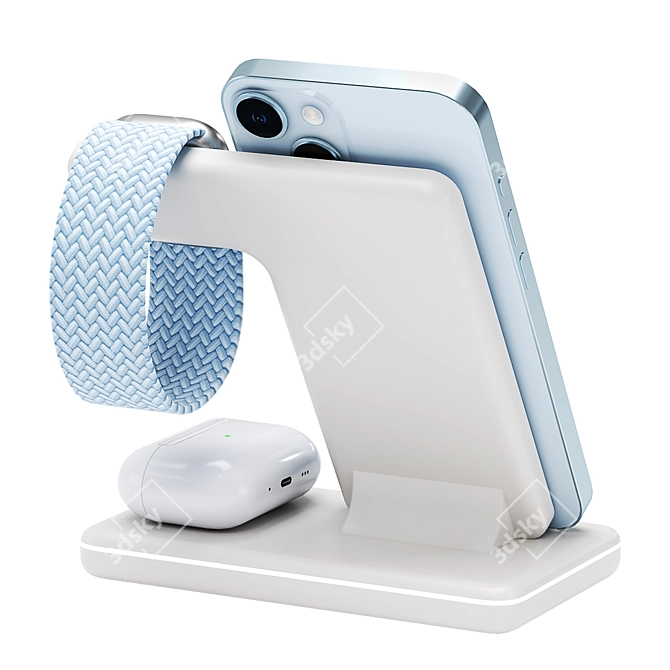 3-in-1 Charging Stand Neo 3D model image 2