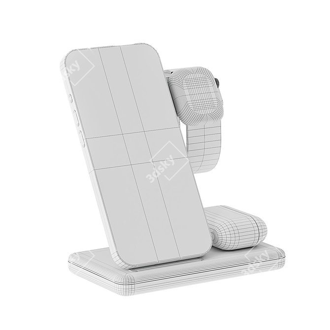 3-in-1 Charging Stand Neo 3D model image 3