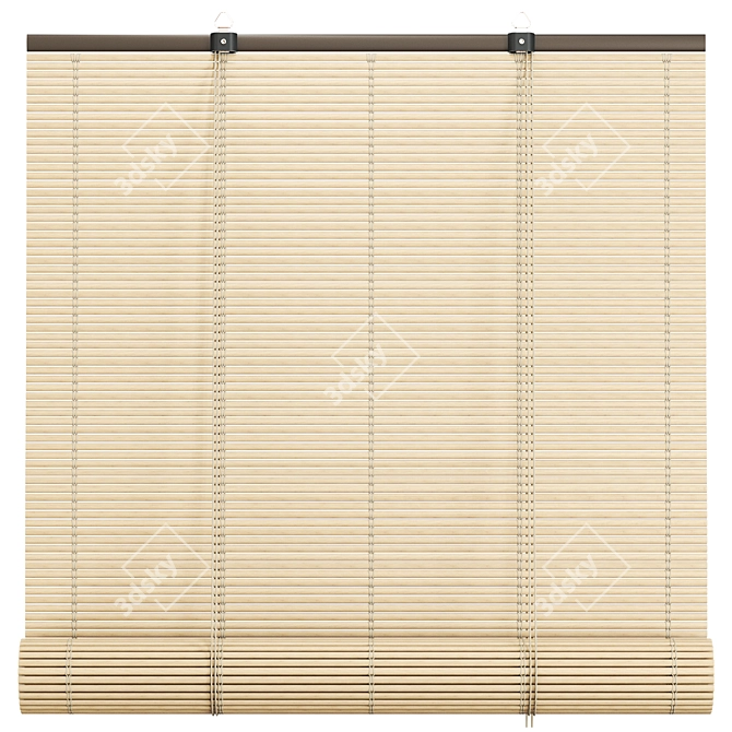 Versatile Bamboo PVC Blinds 3D model image 2