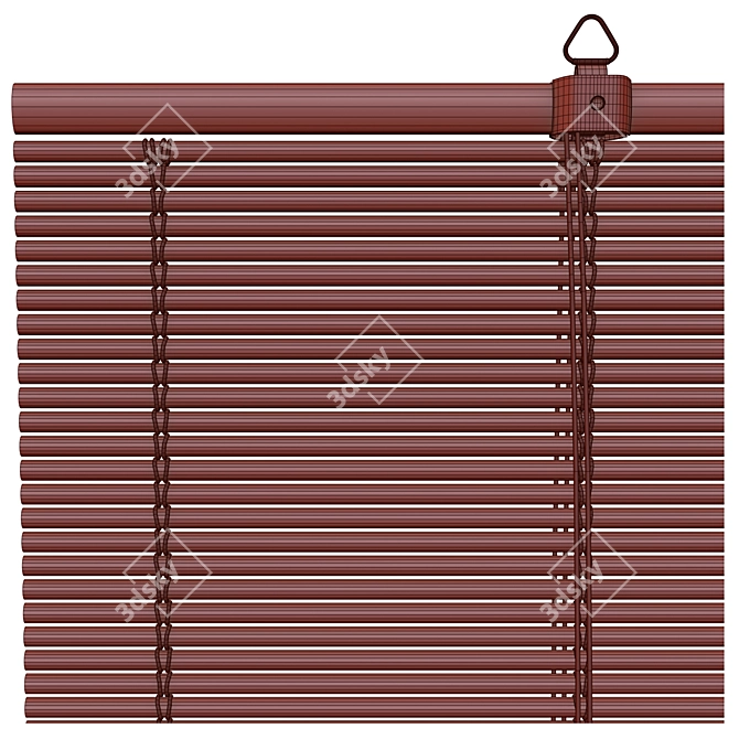 Versatile Bamboo PVC Blinds 3D model image 3