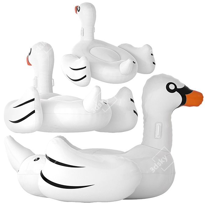 Swimline Giant Swan Pool Float 3D model image 3