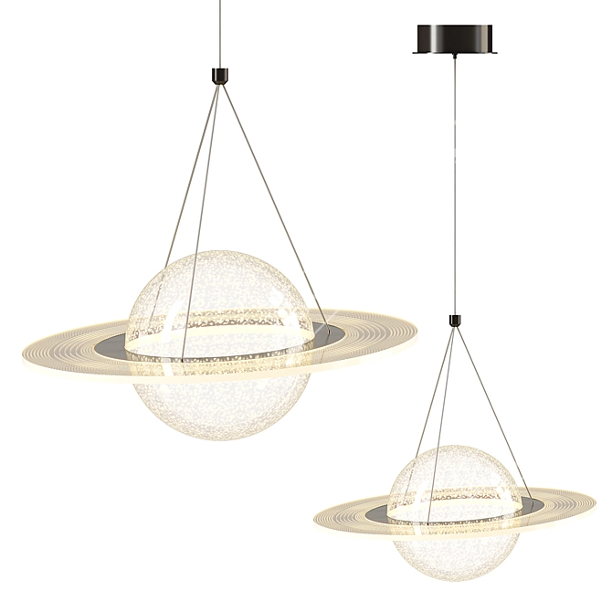 Contemporary Pendant Light COSMIC B 3D model image 1